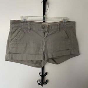 Gray low-rise hollister shorts